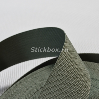 50мм, стропа текстильная (лента ременная), ИТГФ, цвет 130 серо-зеленый, в отрез