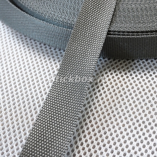 25мм, стропа текстильная (лента ременная), Орма, цвет серый, в отрез