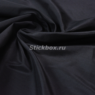 Ткань подкладочная Карманка, цвет Черный, на отрез