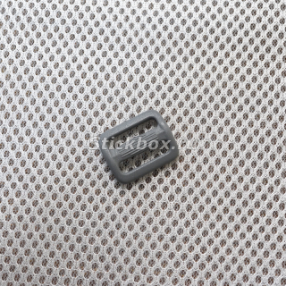 20мм Пряжка двухщелевая Apri TN20, серый (упаковка 100 шт)