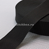 50мм, стропа текстильная (лента ременная), Орма, цвет черный, в отрез