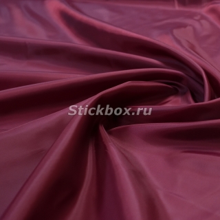 Ткань подкладочная Таффета 190T, цвет Бордо, на отрез