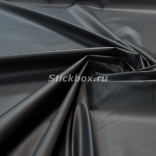 Ткань курточная Таффета Шайн 300T WR PU, цвет Темно-серый, на отрез