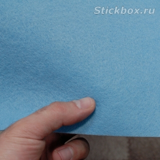 Фетр, 300 г./кв.м., толщина 2 мм, цвет голубой, в отрез