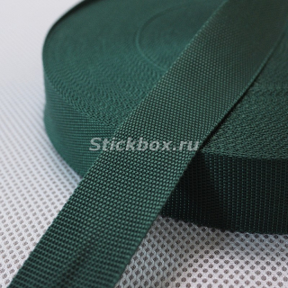 40мм, стропа текстильная (лента ременная), Орма, цвет темно-зеленый, в отрез