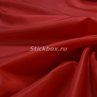 Ткань подкладочная Таффета 190T, цвет Красный, на отрез
