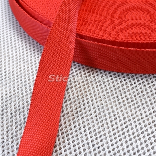 25мм, стропа текстильная (лента ременная), Орма, цвет красный, в отрез