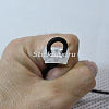 Пластиковый фиксатор для шнура не более 3 мм, два отверстия, Прозрачный