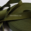 25мм, стропа текстильная (лента ременная), ИТГФ, цвет 150 хаки (светло-зеленый) (рулон 50м)