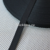 15мм, стропа текстильная (лента ременная), ИТГФ, цвет черный (рулон 50м)