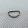 25мм*16мм Полукольцо металл, толщина проволоки 2 мм, черный никель