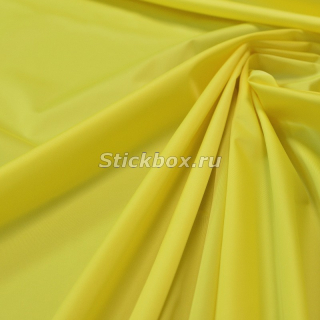 Ткань курточная Сатин Софт WR PU, цвет Желтый, на отрез